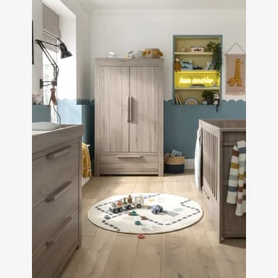 Marks & Spencer Mamas & Papas Franklin 3 Piece Cotbed Range with Dresser and Wardrobe - Grey, Grey