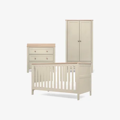 Marks & Spencer Mamas & Papas Wedmore 3pc Dresser, Wardrobe & Cotbed - Grey, Grey