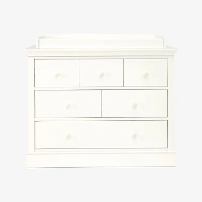 Marks & Spencer Mamas & Papas Oxford 2 Piece Cotbed Set with Dresser - White, White