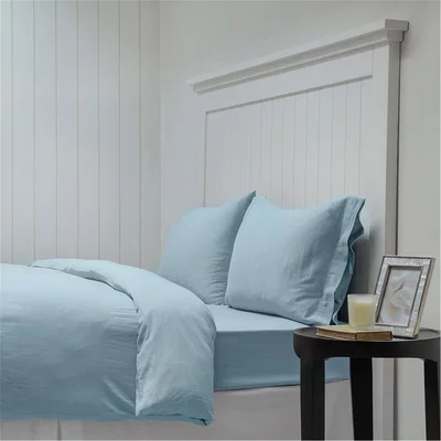 Amara Tie-Hem Washed Cotton Duvet Set