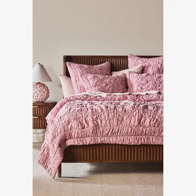 Anthropologie Brooke Heathered Jersey Cotton Bedpsread