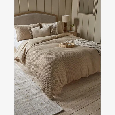Cox and Cox Chunky Waffle Duvet Set - King