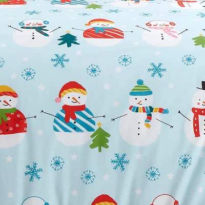 Dunelm Christmas Snowman Duvet Cover & Pillowcase Set