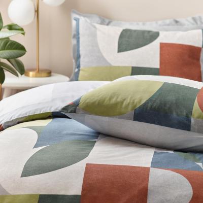 Dunelm Hoem Siresa Reversible Duvet Cover and Pillowcase Set MultiColoured