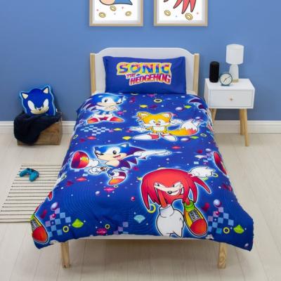 Dunelm Sonic the Hedgehog Quilt Cover and Pillowcase Set
