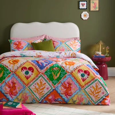 Dunelm furn. Seraphine Polycotton Duvet Cover & Pillowcase Set
