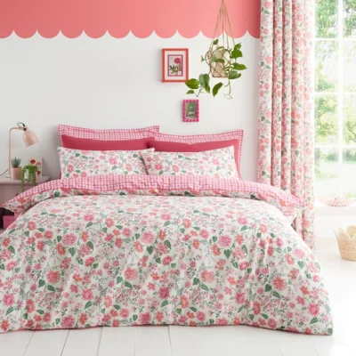 Dunelm Eden Floral Polycotton Duvet Cover & Pillowcase Set