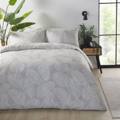 Dunelm Fusion Matteo Reversible Duvet Cover and Pillowcase Set Natural