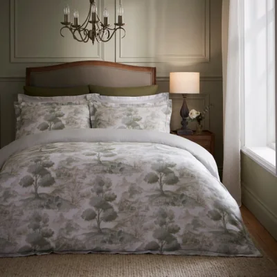 Dunelm Dorma Glenmore 100% Cotton Sateen Duvet Cover & Pillowcase Set