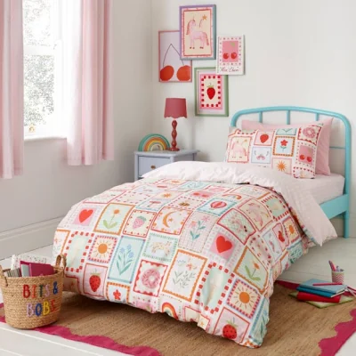 Dunelm Fun Frames Quilt Cover and Pillowcase Set