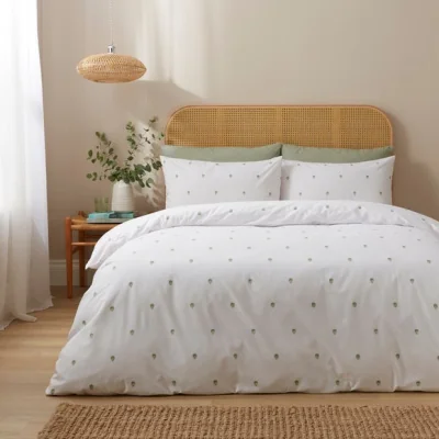 Dunelm Irah Blockprint Polycotton Duvet Cover & Pillowcase Set