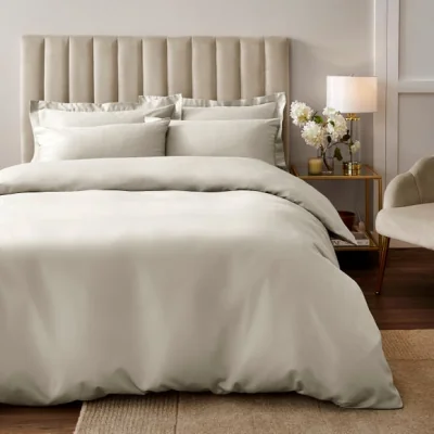 Dunelm Soft & Silky Duvet Cover and Pillowcase Set Natural