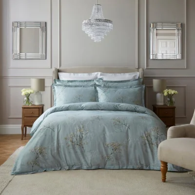 Dunelm Dorma Gypsophilia Mineral Duvet Cover and Pillowcase Set Mineral