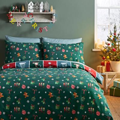 Dunelm Catherine Lansfield Christmas Advent Calendar Duvet Cover and Pillowcase Set