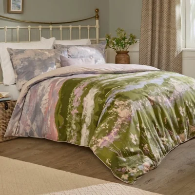 Dunelm Voyage Foinaven 100% Cotton Slub Duvet Cover & Pillowcase Set