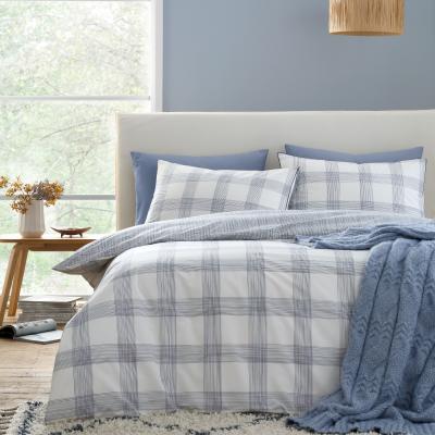 Dunelm Bianca Marlow Check Reversible Duvet Cover & Pillowcase Set
