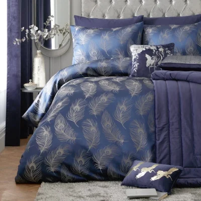 Dunelm Laurence Llewelyn Bowen Dandy Navy Duvet Cover and Pillowcase Set Navy