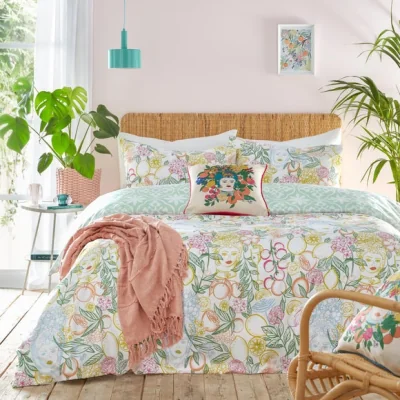Dunelm furn. Taormina Duvet Cover and Pillowcase Set MultiColoured