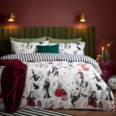 Dunelm furn. Trick Or Treat Polycotton Duvet Cover & Pillowcase Set