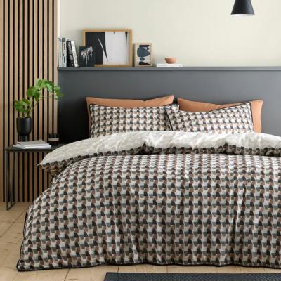 Dunelm Appletree Jett 100% Cotton Duvet Cover & Pillowcase Set