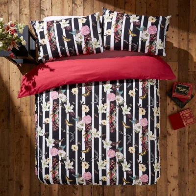 Dunelm Metamorphosis Duvet Cover & Pillowcase Set Black