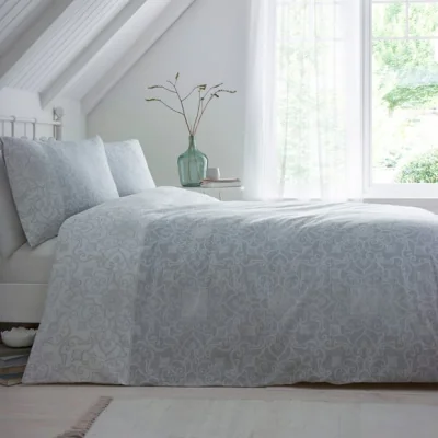 Dunelm Dreams and Drapes Frampton Duvet Cover and Pillowcase Set Grey