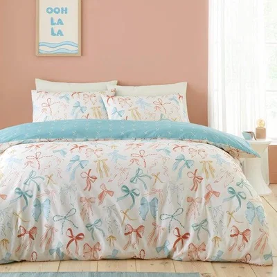 Dunelm Fusion Evelyn Polycotton Duvet Cover & Pillowcase Set