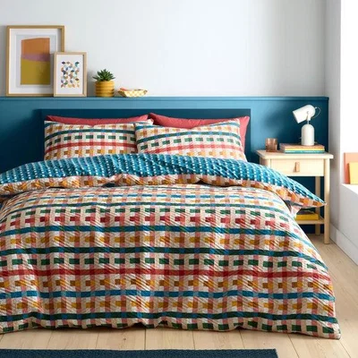 Dunelm Fusion Rhett Duvet Cover & Pillowcase Set