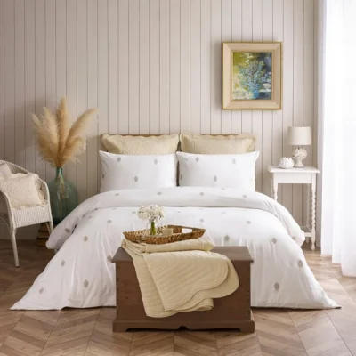 Dunelm Dorma Charleton 100% Cotton Duvet Cover & Pillowcase Set