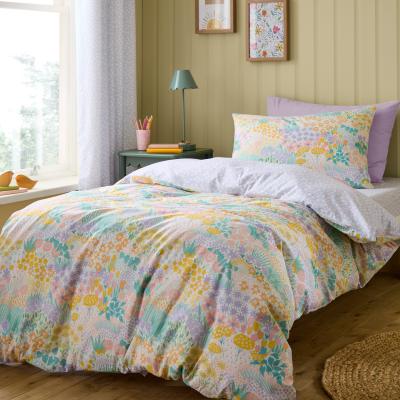 Dunelm Meadows 100% Cotton Reversible Duvet Cover and Pillowcase Set