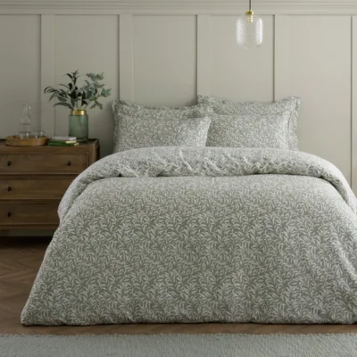 Dunelm Willow Bough 100% Cotton Duvet Cover & Pillowcase Set