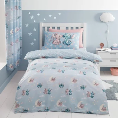 Dunelm Stitch Duvet Cover and Pillowcase Set Grey