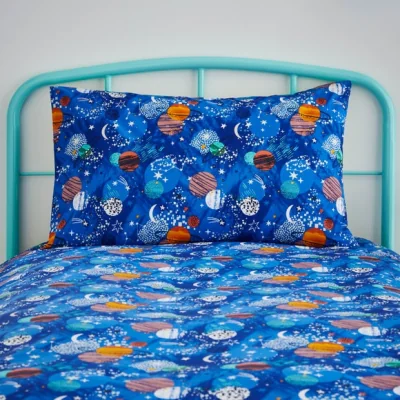 Dunelm Cosmic Space Duvet Cover and Pillowcase Set