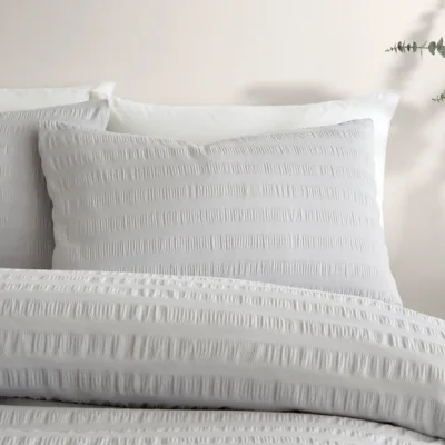 Dunelm Serene Honely Duvet Cover and Pillowcase Set Silver