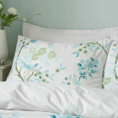 Dunelm Ditsy Bird Polycotton Duvet Cover & Pillowcase Set