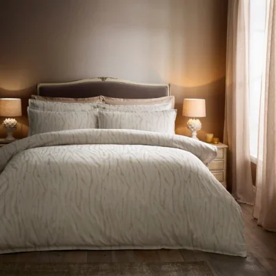 Dunelm Dorma Whitworth 100% Cotton Jacquard Duvet Cover & Pillowcase Set