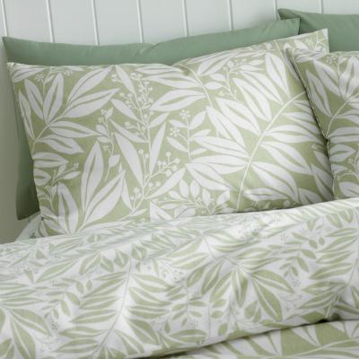 Dunelm Catherine Lansfield Sorrel Leaves Reversible Duvet Cover & Pillowcase Set