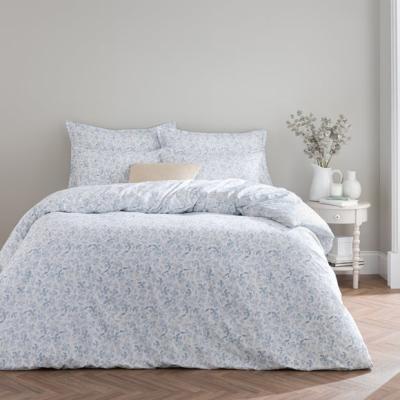 Dunelm Delicate Floral 100% Cotton Duvet Cover and Pillowcase Set