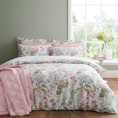 Dunelm Hummingbird Floral Duvet Cover & Pillowcase Set