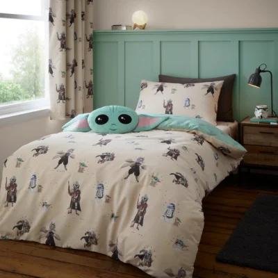 Dunelm Lucasfilm The Mandalorian Quilt Cover and Pillowcase Set