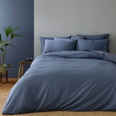 Dunelm Theo Panel Geo Duvet Cover & Pillowcase Set