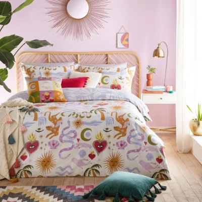 Dunelm furn. Alchemy Duvet Cover and Pillowcase Set MultiColoured