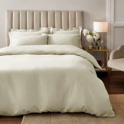 Dunelm Soft & Silky Duvet Cover and Pillowcase Set Ivory