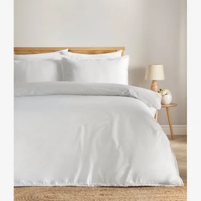 Dunelm Pure Cotton Lace Duvet Cover & Pillowcase Set