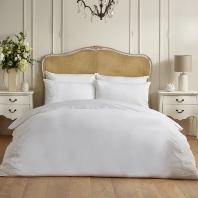 Dunelm Dorma Coleton Broderie 100% Cotton Duvet Cover & Pillowcase Set