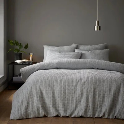 Dunelm Mason Geo Jacquard Duvet Cover & Pillowcase Set