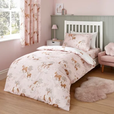 Dunelm Pony Meadows Duvet Cover and Pillowcase Set