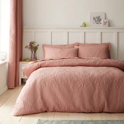 Dunelm Hani Pinsonic Quilted Duvet Cover & Pillowcase Set