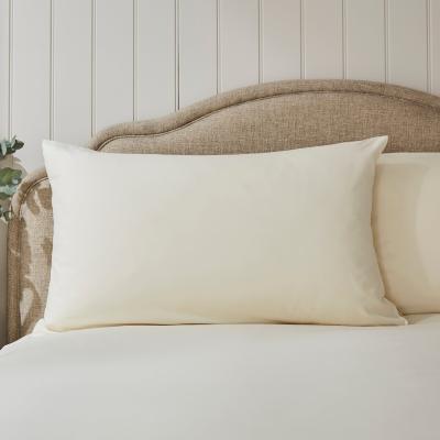 Dunelm Super Soft Microfibre Plain Duvet Cover and Pillowcase Set White Sand