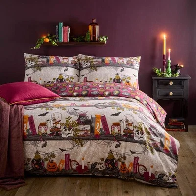 Dunelm furn. Witchy Tales Duvet Cover and Pillowcase Set